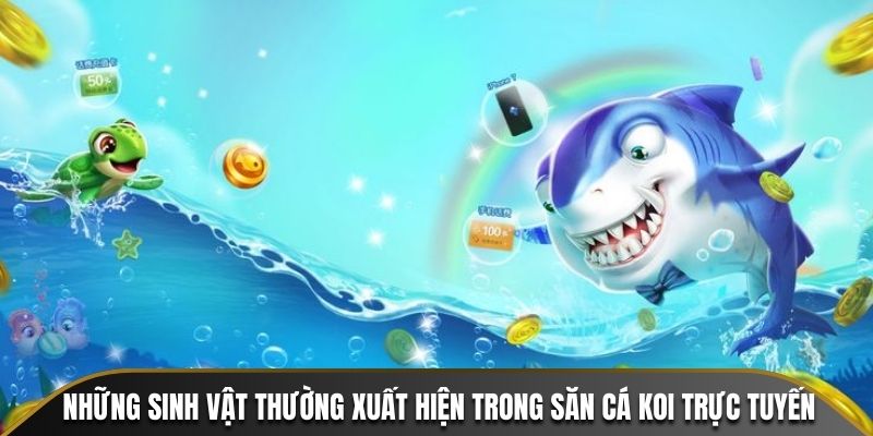 Những sinh vật thường xuất hiện trong săn cá Koi trực tuyến